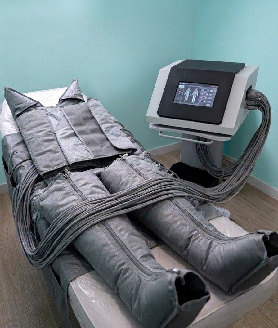 PRESOTERAPIA CON INFLARROJOS Y ELECTROESTIMULACION